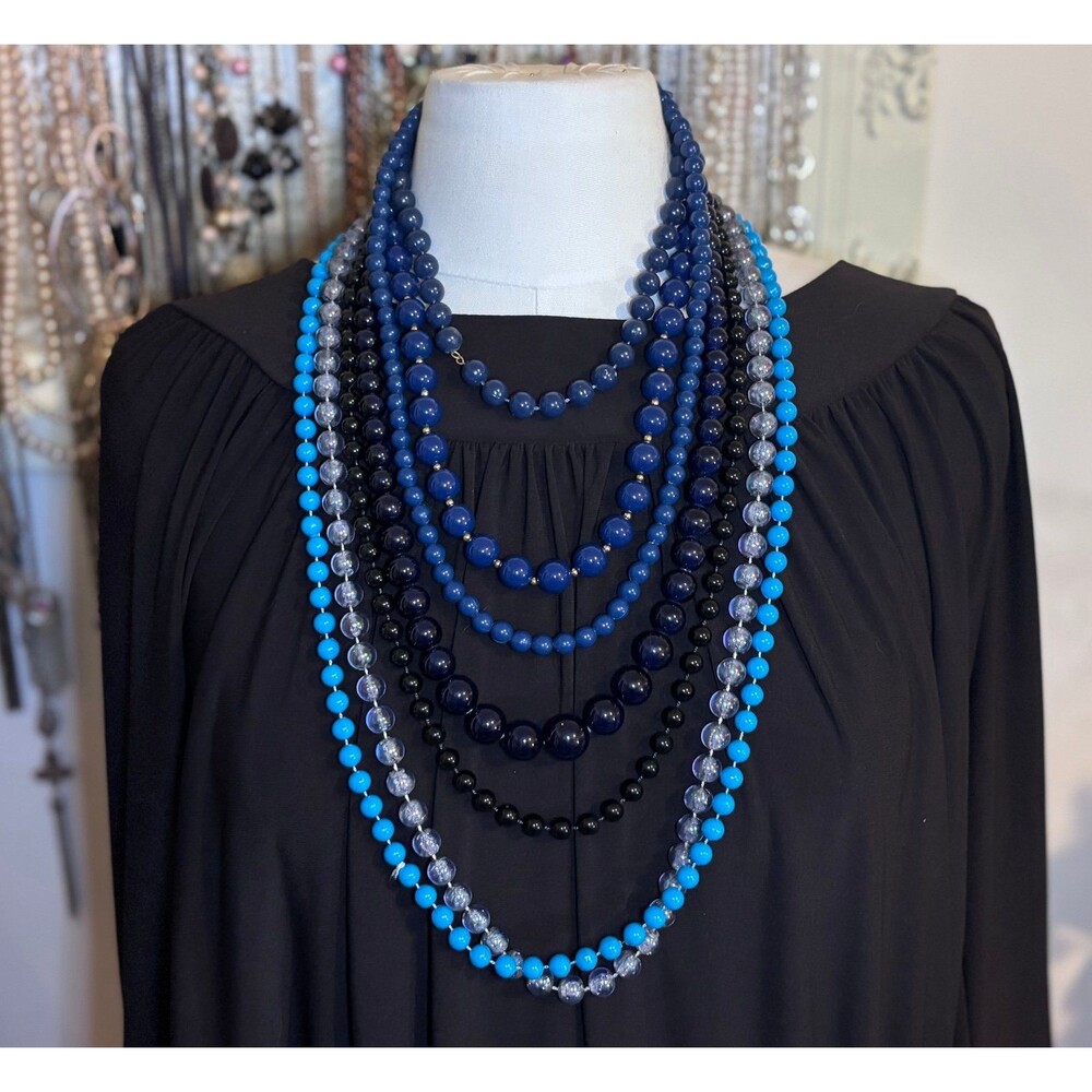 7 strands of pearls/beads